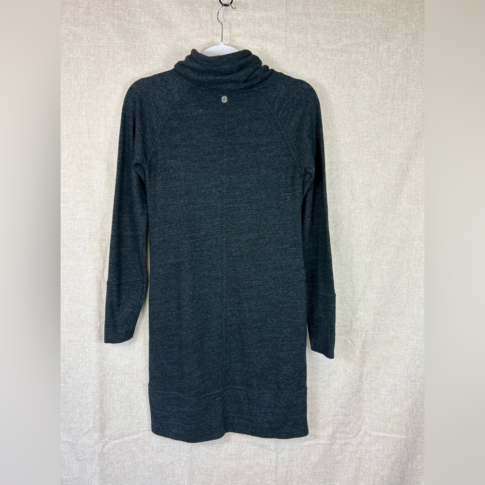 Prana merino blend sweatshirt dress charcoal grey size xs - Picture 3 of 15